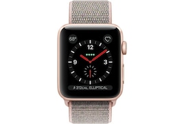 Apple Watch Series 3 GPS + Cellular Smartwatch (Black Strap, 38mm)