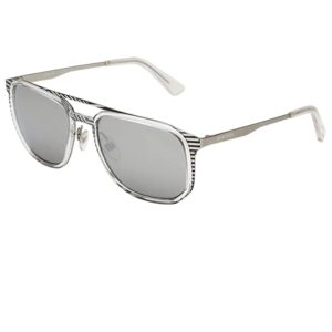 Diesel Mirrored Square Men's Sunglasses - ( DL0294 5520C |55| Silver Color Lens )