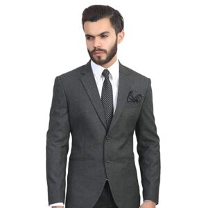 MANQ Men's Slim Fit Single Breasted Blazer