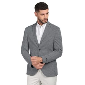 blackberrys Structured Polyester Cotton Slim Fit Mens Casual Wear Jacket